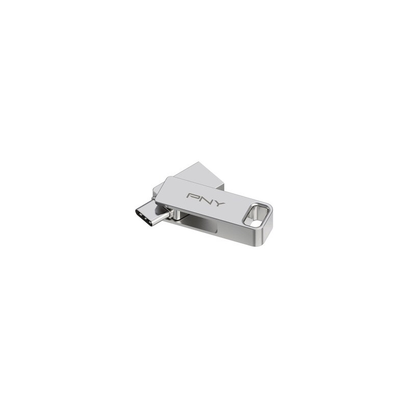 pen drive 128gb pny duo-link usb 3.2 argento [sgpny3128dulin1]