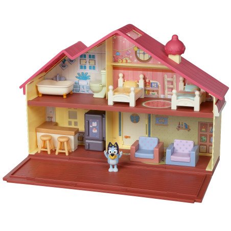 set da gioco bluey family home s3 1 figura bluey 10 mobili 1 playset