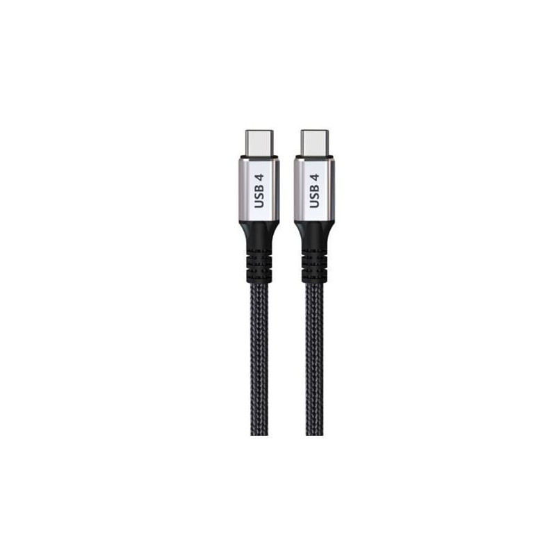 cavo video tb thunderbolt usb tipo-c 4m nero/argento [aktbxiacctb200b]