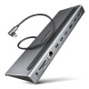 hub usb axagon hmc-4kx3 multiporta usb tipo-c grigio [nuaxnus3phmc4kx]