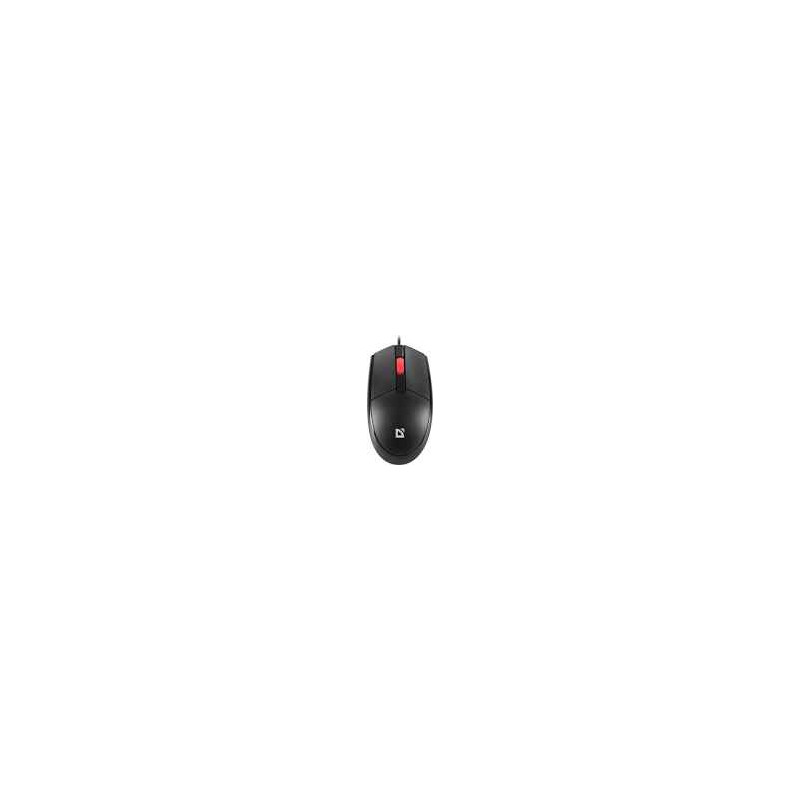 mouse defender delta mm-523 silenzioso ottico 1000dpi nero [52523]