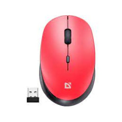 mouse defender auris mb-027 wireless silenzioso rosso [52026]
