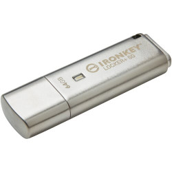 pen drive 64gb usb kingston ironkey locker+ 50 usb tipo a argento