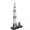 puzzle cubic fun nasa apollo saturn v rocket 3d 136pz bianco/nero
