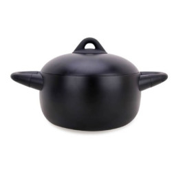 pentola maestro con coperchio 4l 22cm nero [mr-4017-22]