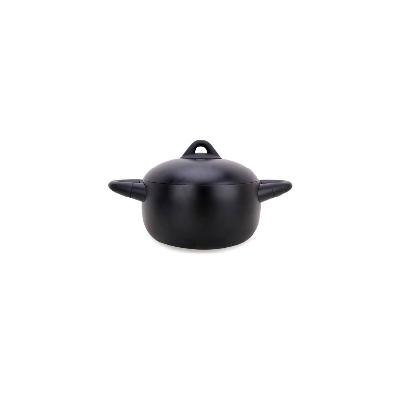 pentola maestro con coperchio 4l 22cm nero [mr-4017-22]