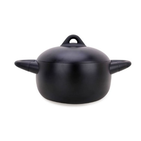 pentola maestro con coperchio 4l 22cm nero [mr-4017-22]
