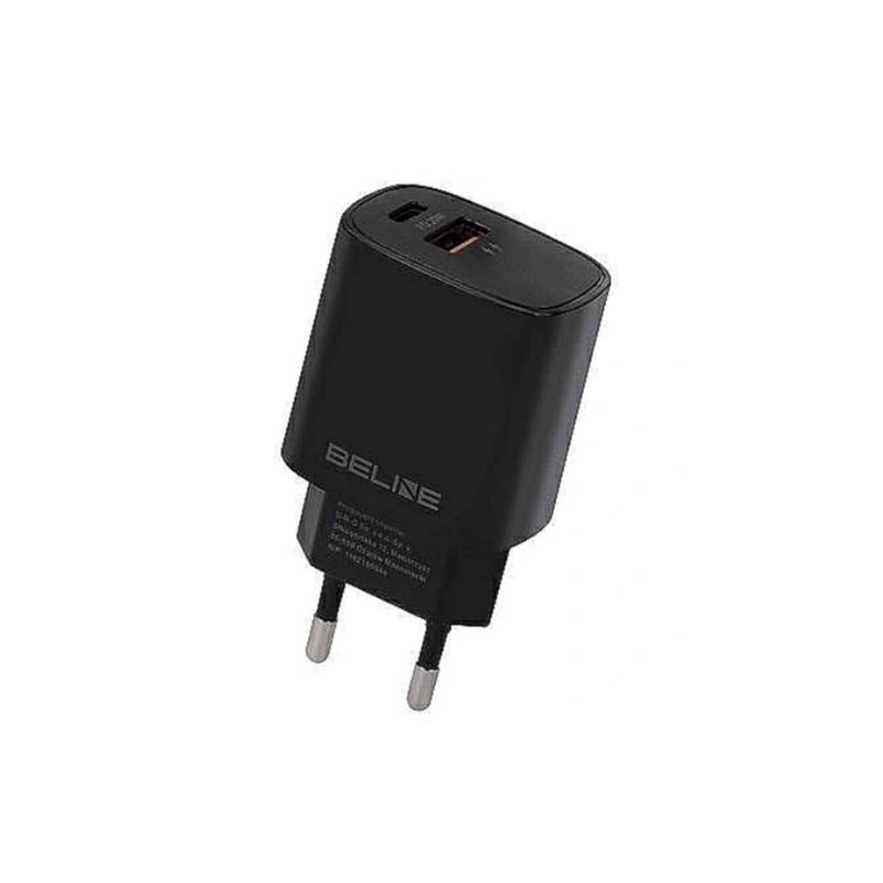 alimentatore da rete beline bln2cb20 20w 1xusb-c + 1xusb-a