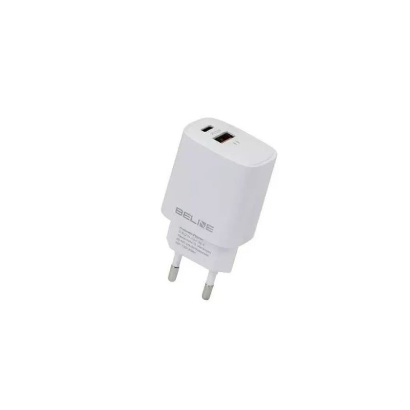 alimentatore da rete beline blncw20l 20w 1xusb-c + 1xusb-a