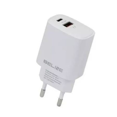alimentatore da rete beline blncw20l 20w 1xusb-c + 1xusb-a