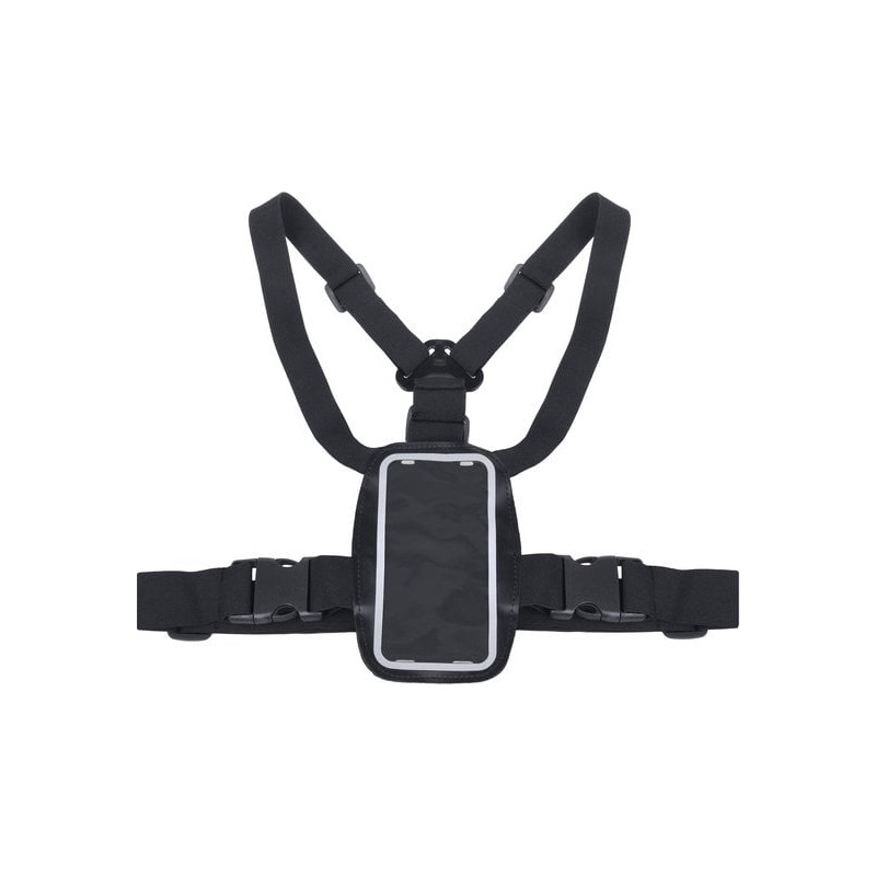 supporto a pettorina maclean universale per cellulare nero [ajmclwmaclmc446]