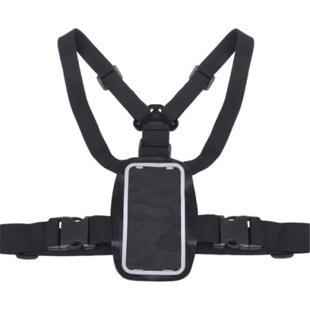 supporto a pettorina maclean universale per cellulare nero [ajmclwmaclmc446]