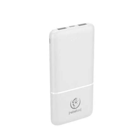 batteria portatile rebeltec p10 powerbank 10000mah bianco [azrecuap018]