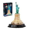 puzzle 3d cubic fun statua della liberta' notturna led multicolore