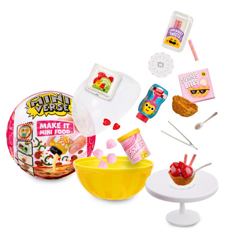 set da gioco mga miniverse: make it mini foods: diner in pd multicolore