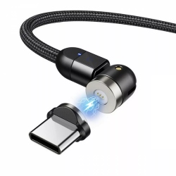 cavo magnetico maclean mce475 3in1 usb tipo c 2m angolato nero [akmclkumamce475]