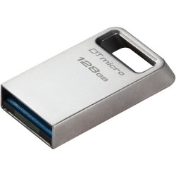 pen drive 128gb kingston data traveler usb 3.2 gen1 argento [sgkin3128mc3g20]
