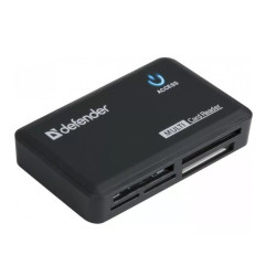 lettore schede di memoria defender optimus usb 2.0 nero [amdfdcu00000002]