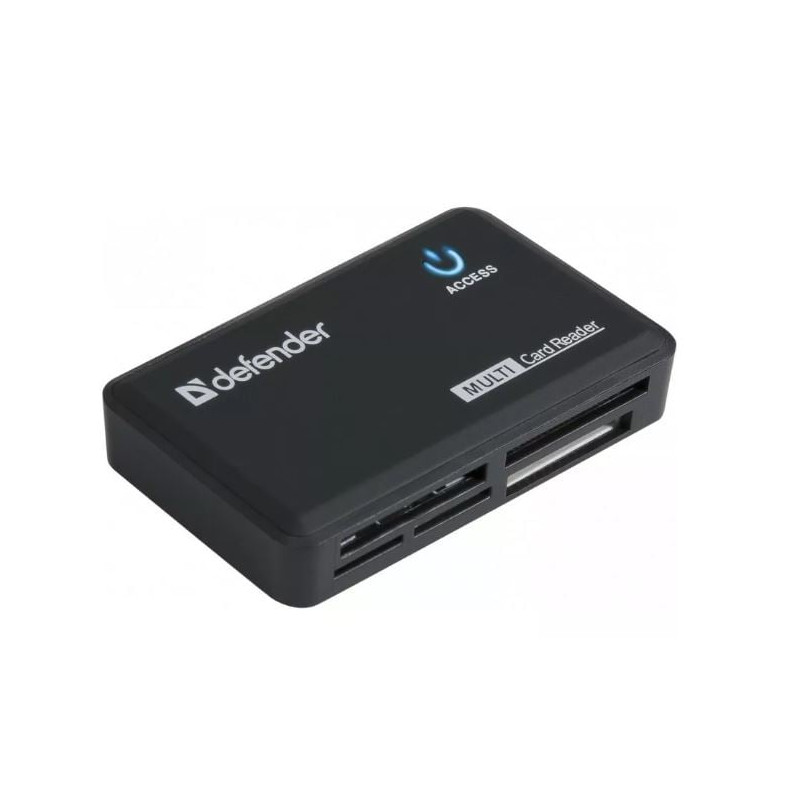 lettore schede di memoria defender optimus usb 2.0 nero [amdfdcu00000002]