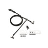 cavo di sicurezza kensington universale 3in1 per notebook argento/nero
