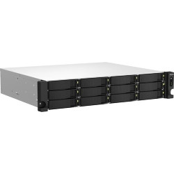 server qnap ts-1264u-rp-8g quad-core nero/grigio