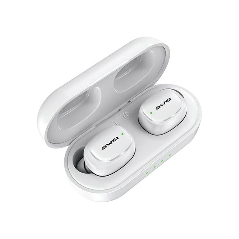 auricolari awei wireless bluetooth 5.1 t13 pro tws bianco [atawehbtawe0177]