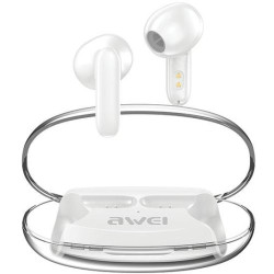 auricolari awei wireless bluetooth 5.3 t85 enc tws bianco [atawehbtawe0174]