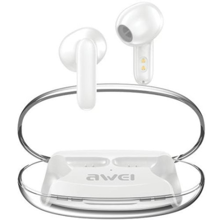 auricolari awei wireless bluetooth 5.3 t85 enc tws bianco [atawehbtawe0174]