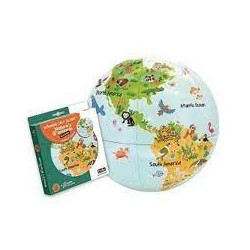 mappamondo mg dystrybucja caly piccoli animali della natura gonfiabile