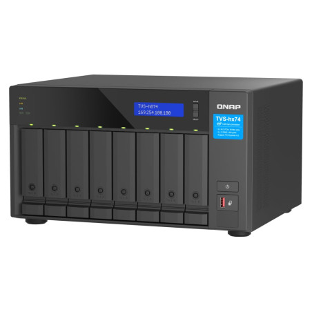 nas 32gb qnap 8 bay nero [tvs-h874t-i7-32g]