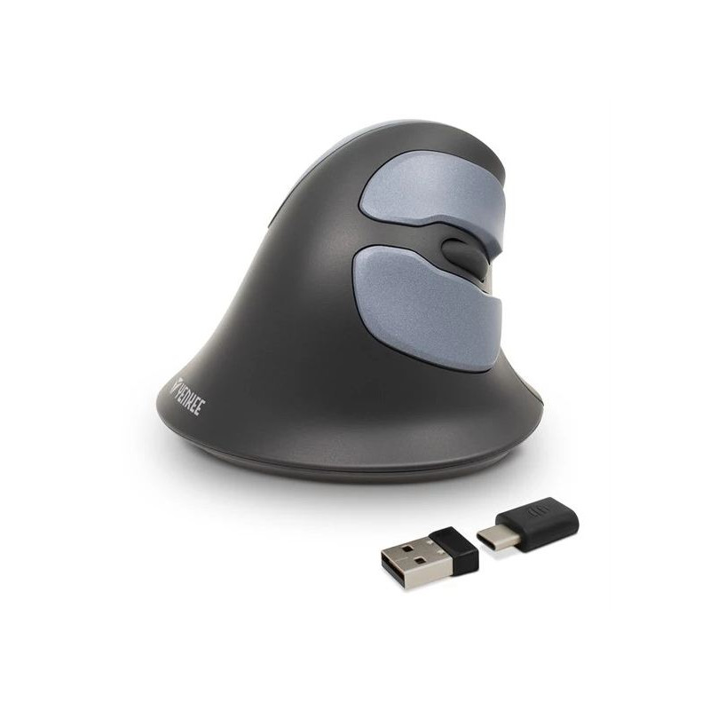 mouse yenkee yms 5030 wireless ergonomico verticale 1600dpi grigio