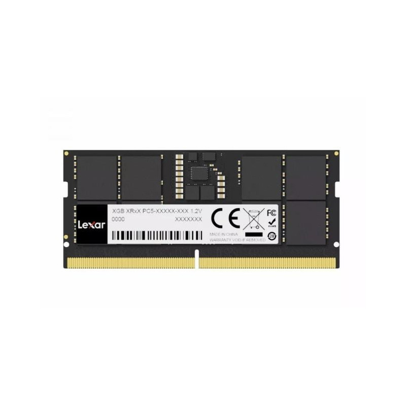 ram sodimm ddr5 16gb lexar 1x16gb 5600mhz cl46 nero [sblxr501656vr10]