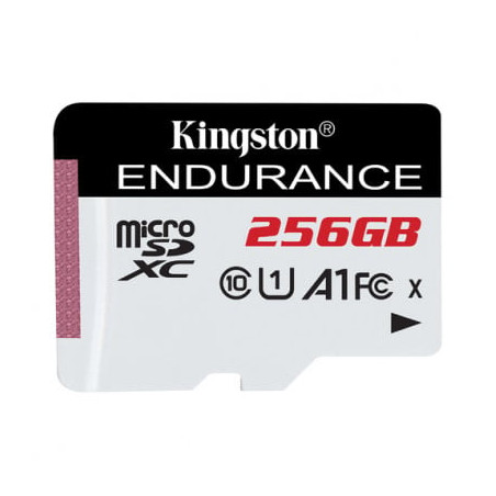 256gb scheda microsdxc kingston endurance 95/45mb/s classe 10 bianco
