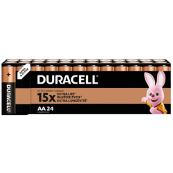 pile duracell basic aa/lr6 1.5v nero 24pz [azdurub60000003]
