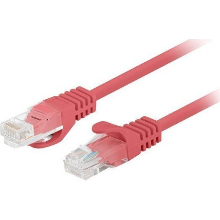 cavo di rete lanberg u/utp cat.6 7x0.16x26awg cca 2m rosso [pcu6-20cc-0200-r]