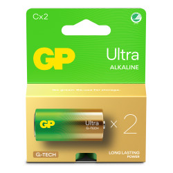 pila gp batteries ultra alcaline c 14a/lr14 1.5v 2pz