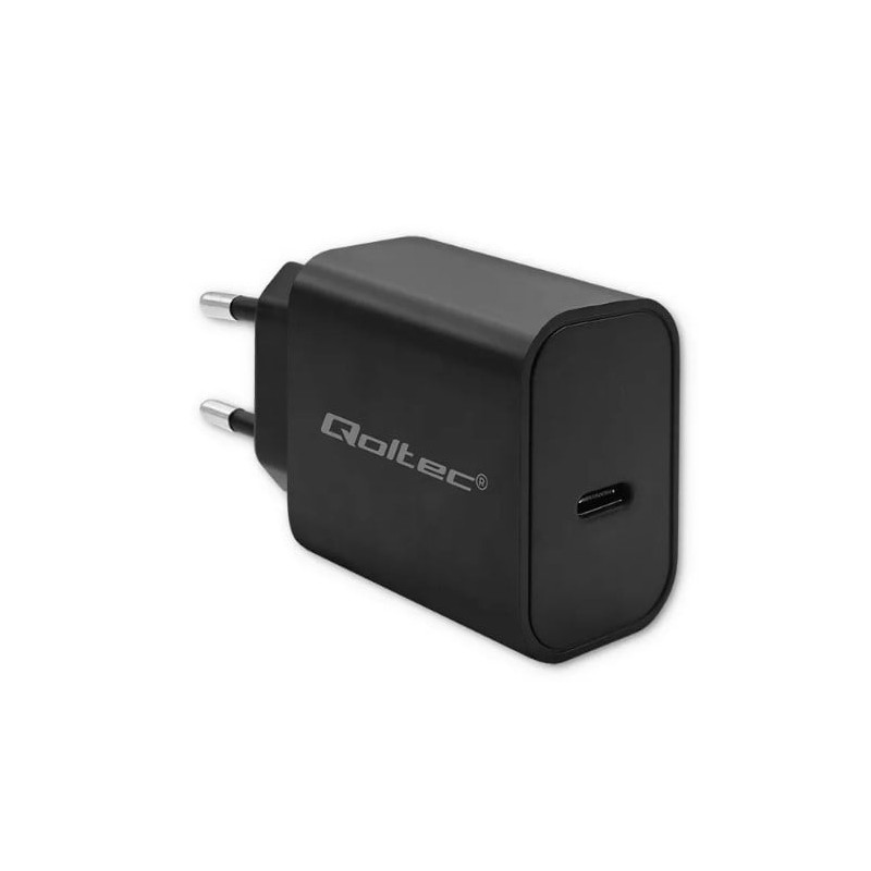 alimentatore da rete qoltec super quick pd 20w nero [azqolul00052376]