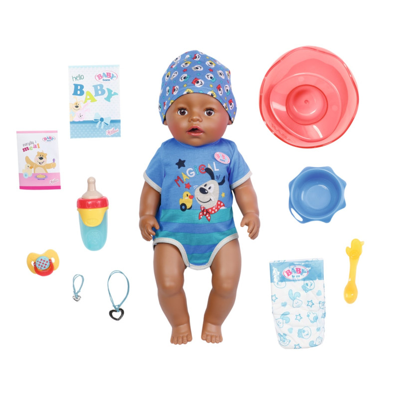 bambola zapf baby born magic boy doc: bambino/maschio 43cm multicolore