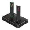 dock station qoltec per ssd m.2 usb tipo c doppio 2x2tb nero [aiqols000052274]