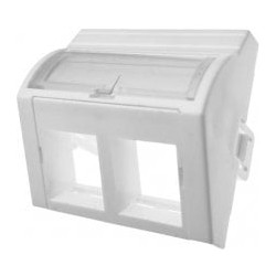 adattatore alantec 45x45 2xrj45 per modulo keystone rj45/rj12/rj11