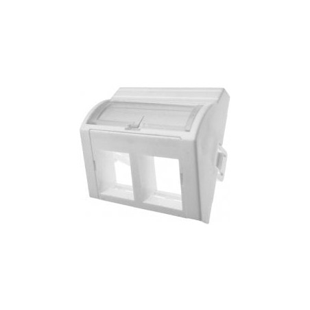 adattatore alantec 45x45 2xrj45 per modulo keystone rj45/rj12/rj11