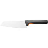 coltello fiskars santoku ff 16cm nero/arancione/argento [1057536]