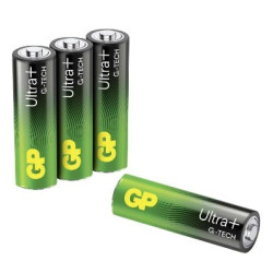 batteria gp batteries alcalina ultra plus aa 1.5v 4pz