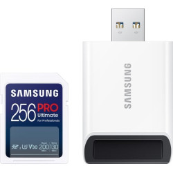 256gb scheda sdxc samsung pro ultimate uhs-i u3 + adattatore