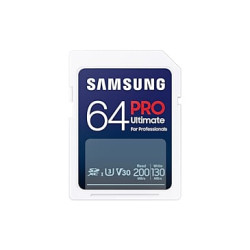 64gb scheda sdxc samsung pro ultimate uhs-i u3 + adattatore usb