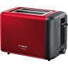 tostapane bosch tat3p424 con centraggio automatico 2 fette 970w nero/rosso