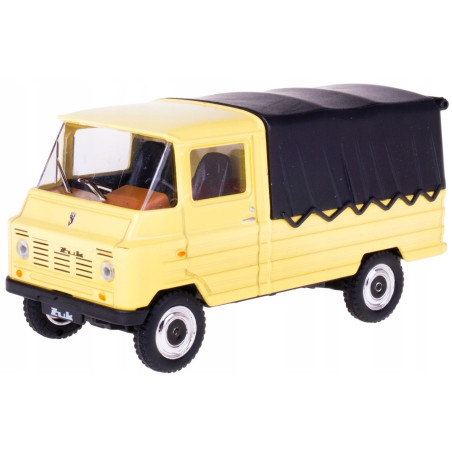 modellino daffi zuk metallo veicolo per consegne prl 1/43 giallo
