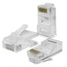 connettore modulare qoltec 54550 rj-45 cat5e utp argento 100pz