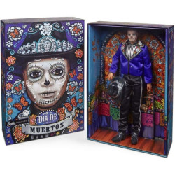 bambola mattel hjx15 barbie firma ken dia de muertos multicolore