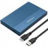 custodia per ssd e hdd qoltec 2tb 2.5" sata usb 3.0 blu [aiqolk000052276]